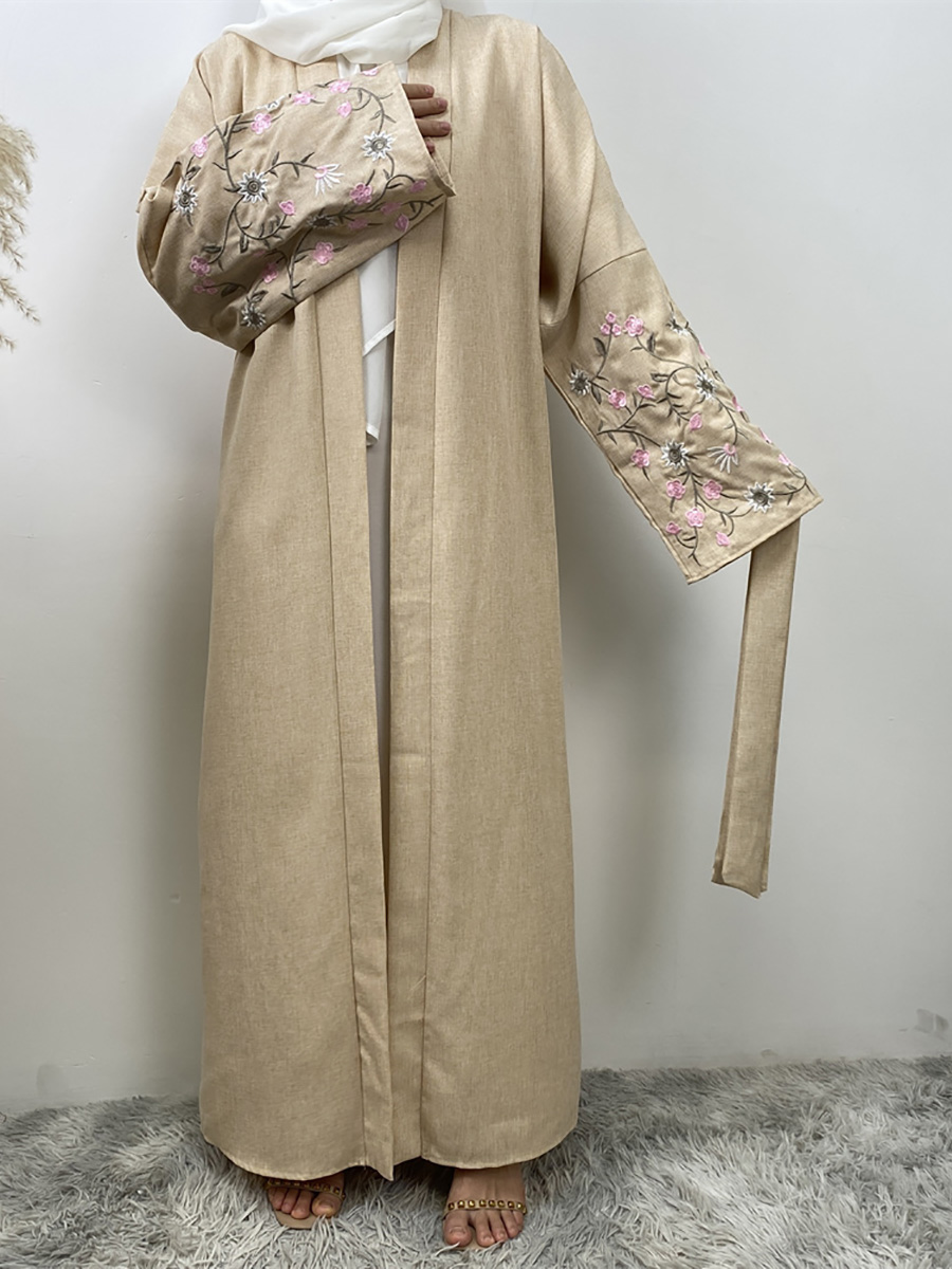 Vrouwen islamitische jurk Zachte crêpe vlinder Batwing Abaya Dubai luxe