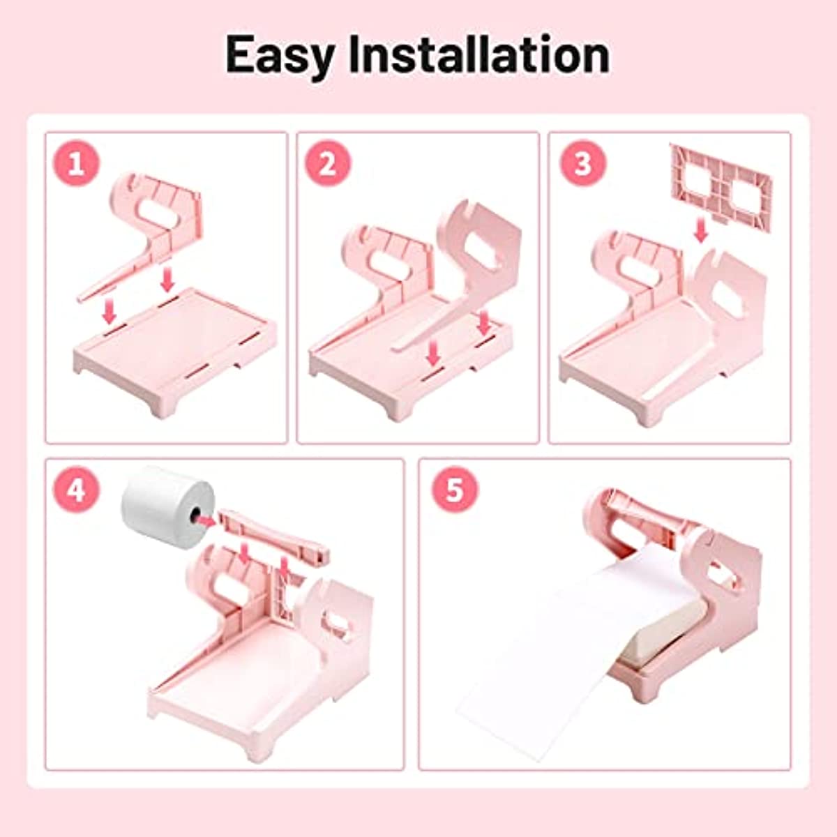 Thermal Label Holder for Fan-Fold and Rolls Labels, Label Roll Holder, Work with Desktop Label Printer