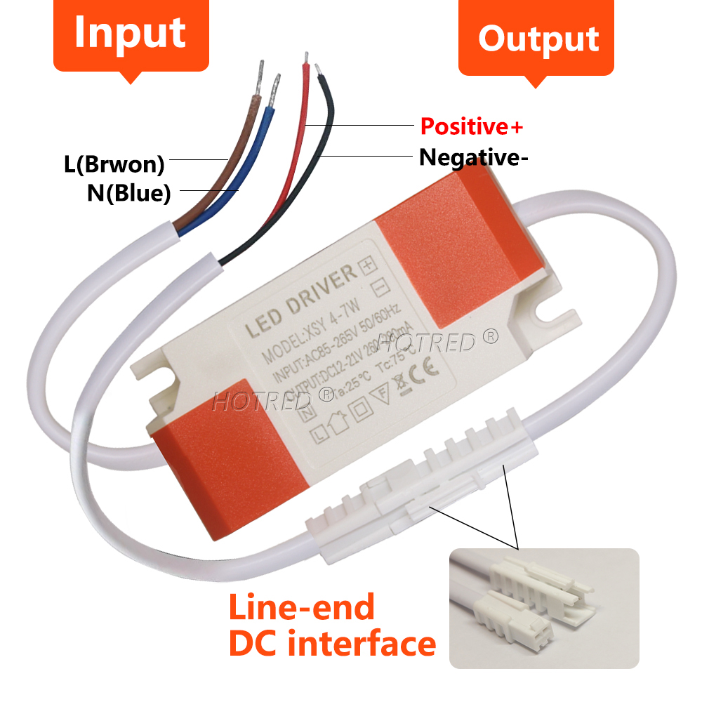 LED-Treiber 300ma 280ma 1w 3w 5w 7w 12w AC 110V 220V bis DC9V 12V 15V 21V 24V 48V Beleuchtung Transformator Tafel Decken leuchte Streifen