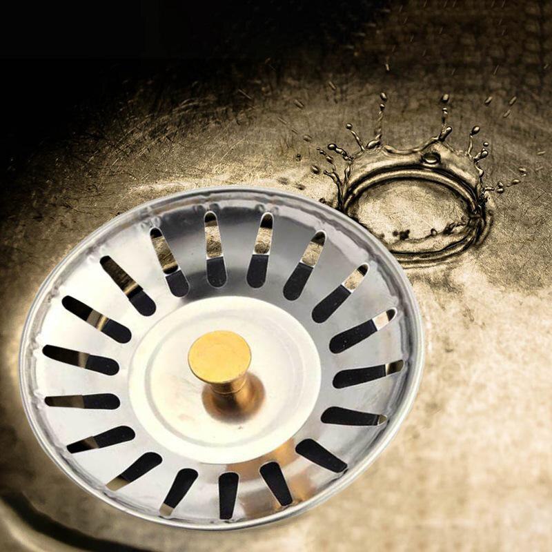 Roestvrijstalen Keuken Gootsteenzeefje Stopper Afval Plug Sink Filter Badkamer Haar Catcher Wastafel Gootsteen Keuken Accessoires