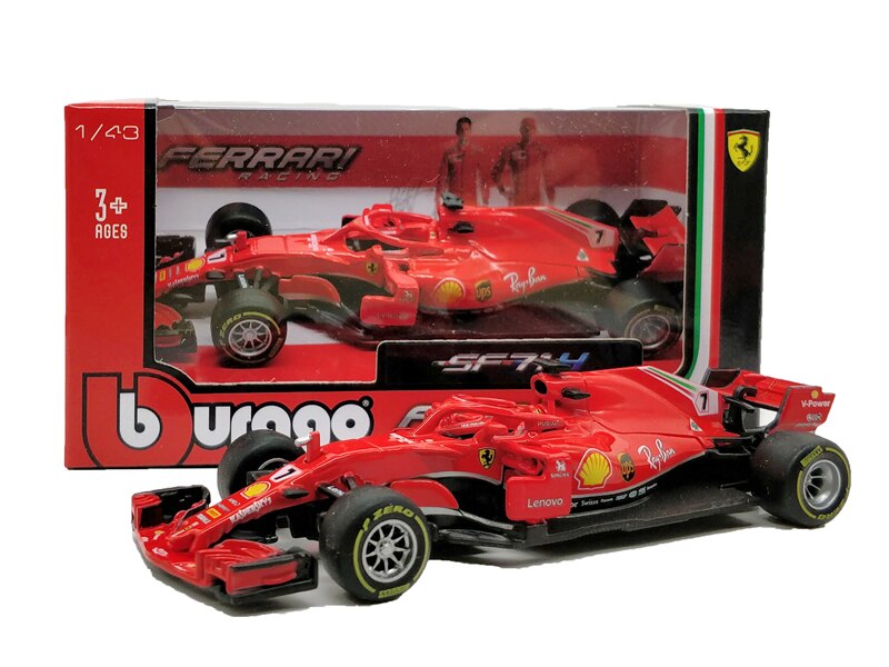 BBurago 1:43 F1 SF90 SF14T Nr7 Kimi Raikkonen SF15T Nr5 Sebastian Vettel F2012 #6 Felipe Massa Diecast Model Car: 2018 SF71H No7 Kimi