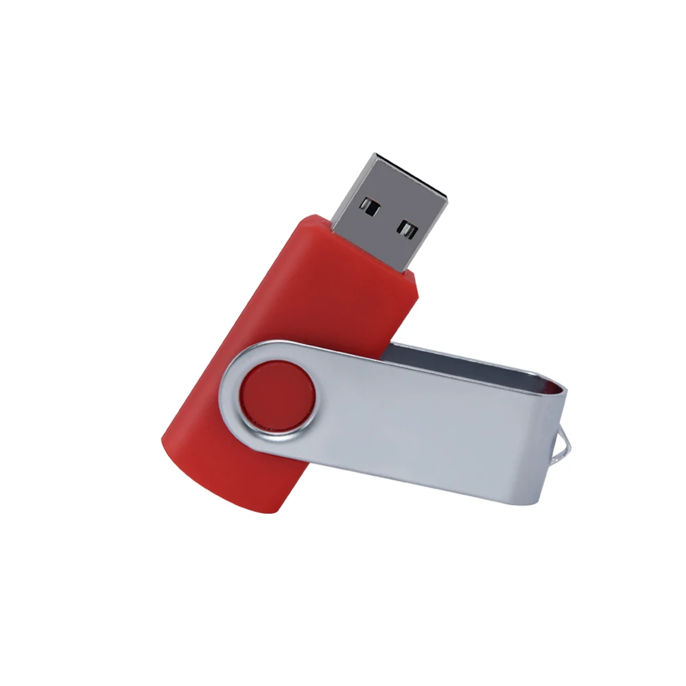 Pendrive giratorio de Metal, de 32GB unidad Flash usb, 16 Giga, 64 128 GB, 2,0: YELLOW / 32 GB