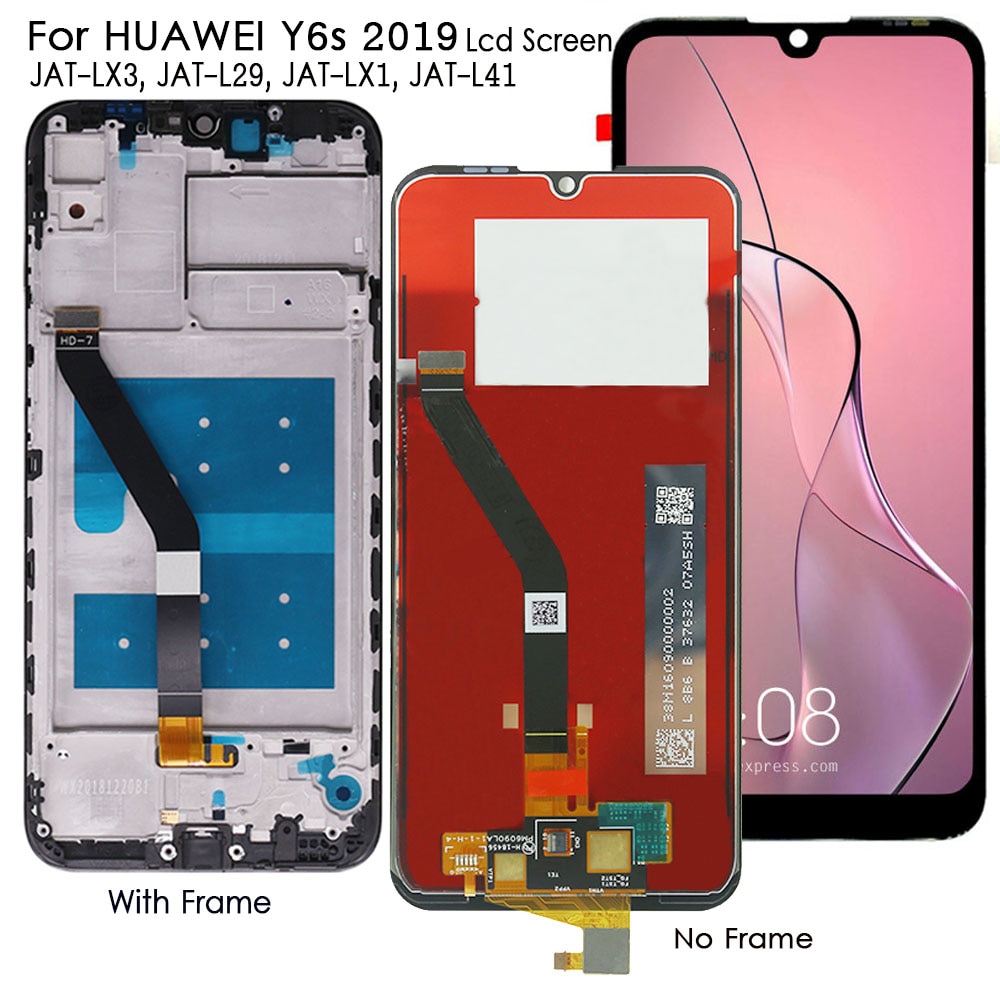 Tela de reposição para huawei y6s, tela lcd, touch screen, para huawei y 6, JAT-L29/lx3/lx1/l41 tela lcd testada tela s 2019