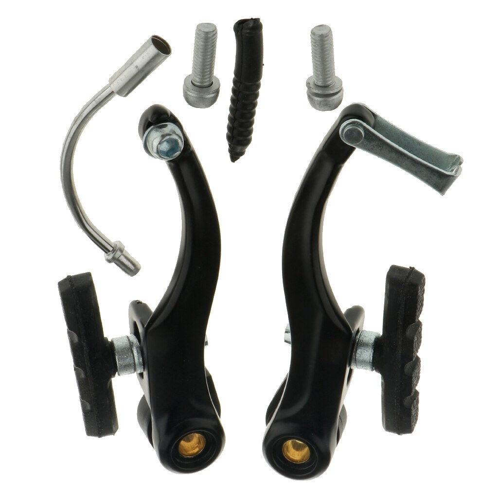 Par cykel v-bremse bremser i aluminiumslegering med justeringsklodser cykeltilbehør til road mountain mtb bmx cykler