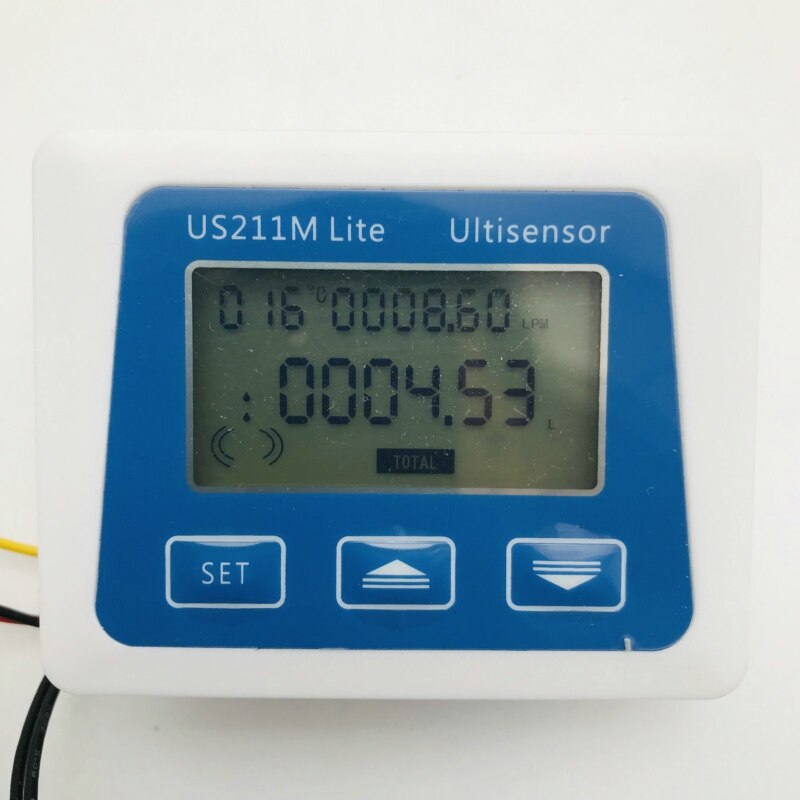 US211M Lite USN-HS20TA 10-300L/Min 2 Inch Digital Flow Meter Flow Reader Compatible with All Our Hall Effect Water Flow Sensor