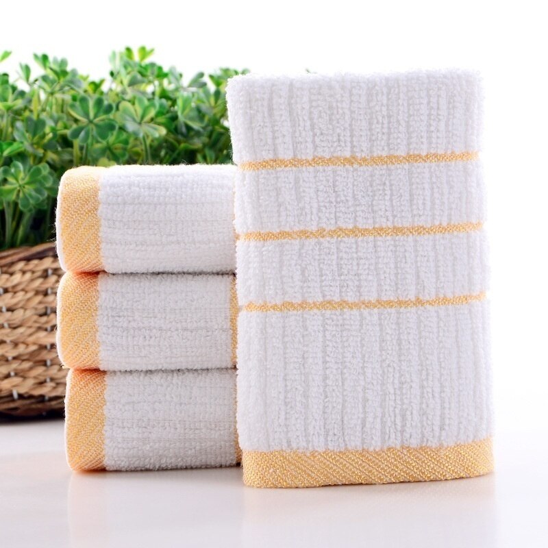 1 kpl 30 x 65cm puuvillainen kylpypyyhe kullanväriset kirjailtu nopeasti kuivuvat pehmeät pyyhkeet kotihotellin kylpyhuoneeseen: Valkoinen 30 x 65cm