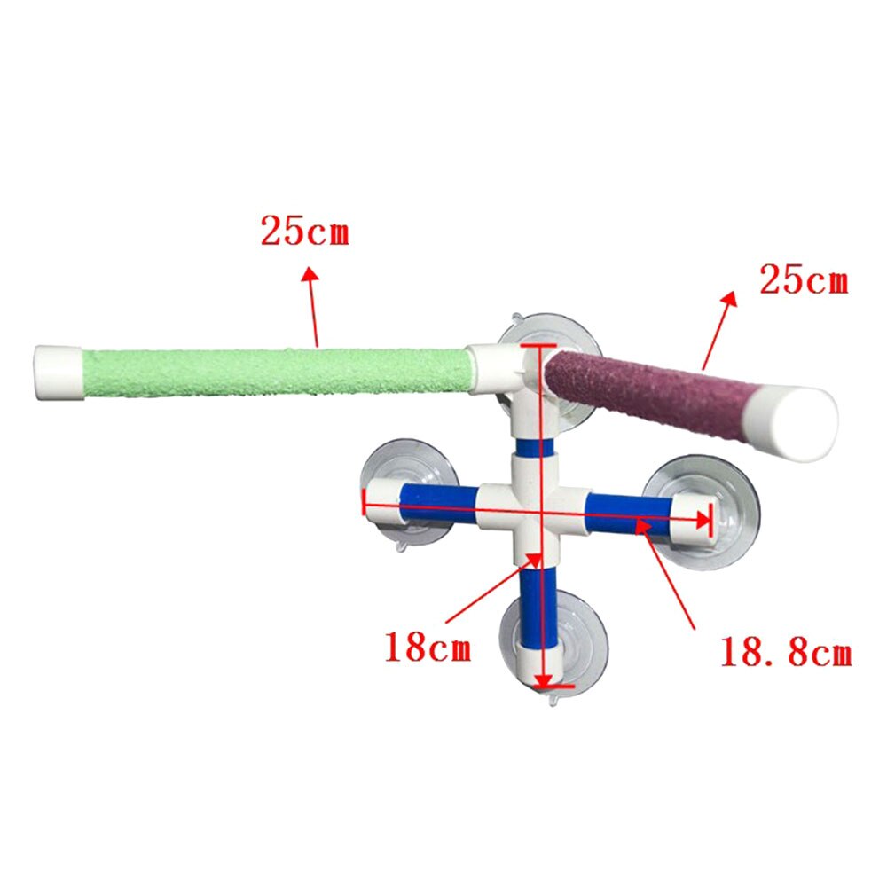 discoteca succhiare animale domestico Uccelli Pappagalli Vasca Da Bagno Doccia in Piedi Piattaforma sbarra Zampa Rettifica Staffa Stazione Interessante Posatoi Giocattolo