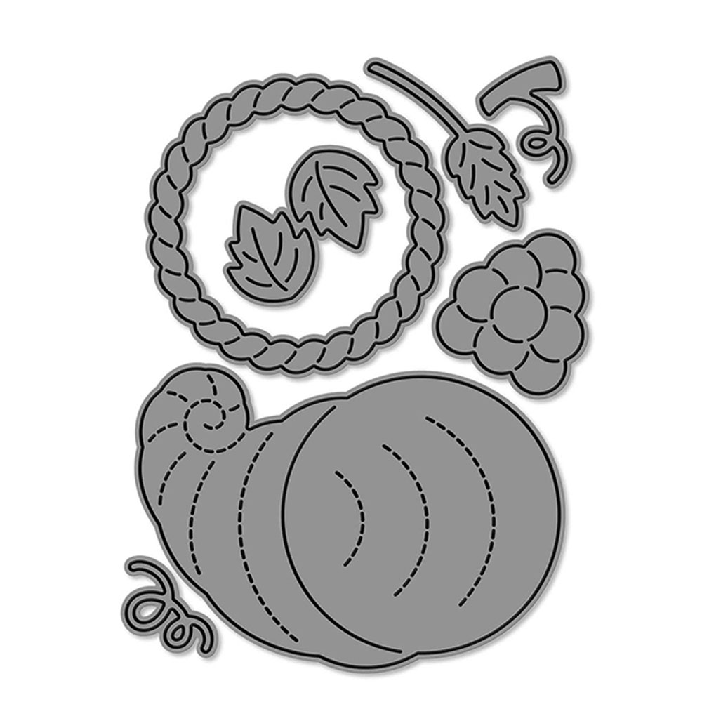 Efterårsblade kantmaler metal hobby skæremaller scrapbooking papir dagbog dekoration manuel håndlavet til prægning: Mørk khaki