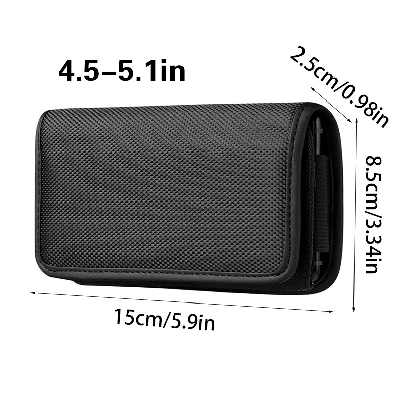 Telefoon Pouch Opknoping Holster Holder Taille Packs Riem Clip Pouch Case Oxford Doek Pakket Mobiele Heuptas Riem Kleine portemonnee