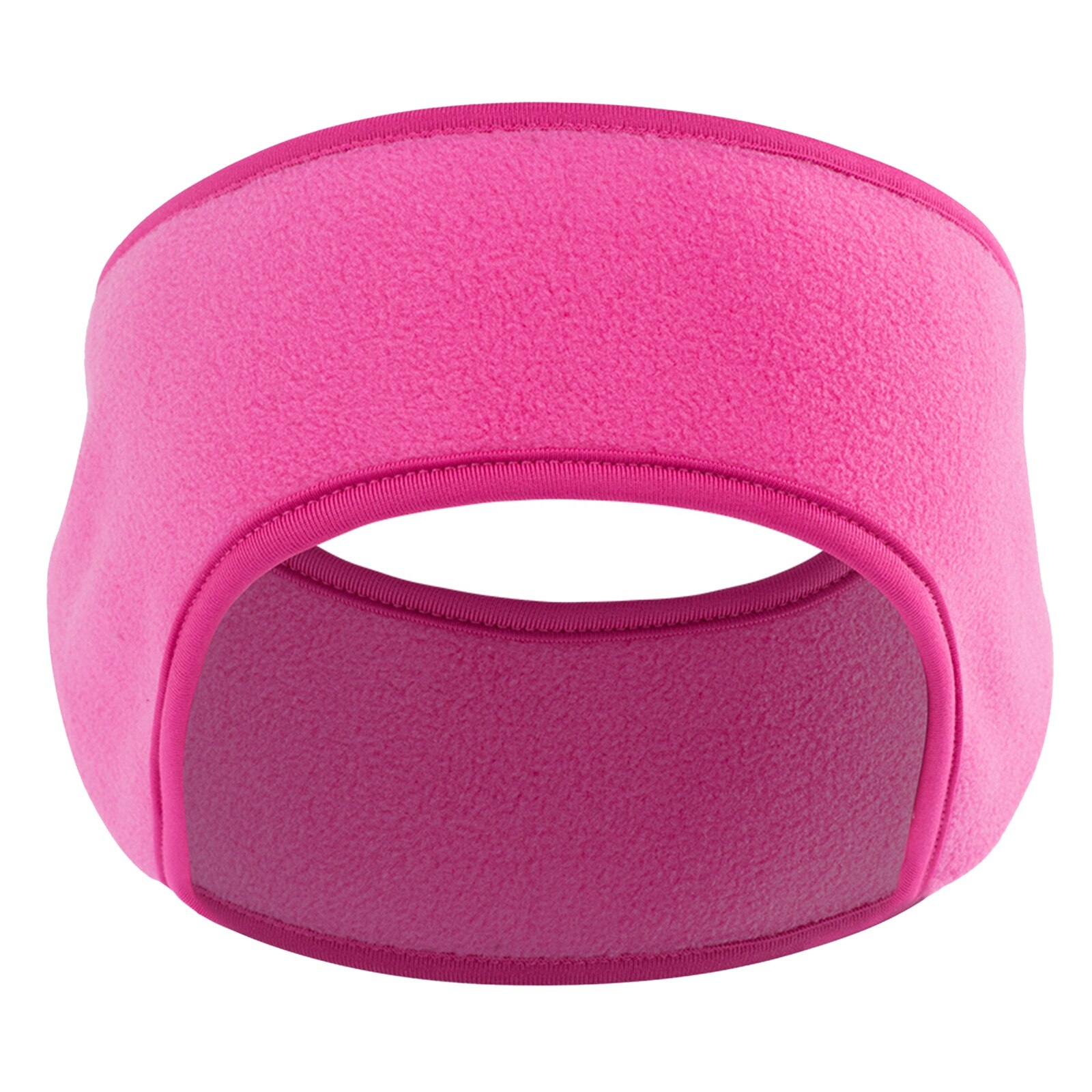 Polar Fleece Headband Winter Warm Hat Ear Muff Warmer Ski Snowboard Mens Ladies: Rosy
