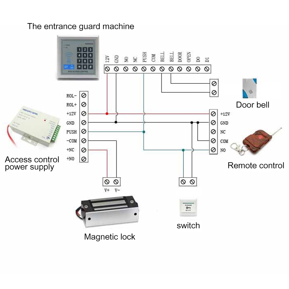 60kg/132lbs Holding Force Electromagnetic Lock DC12V Electric Magnetic Lock anti Theif