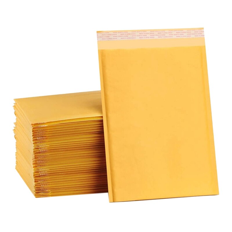 6X7 Inches Padded Envelopes Kraft Bubble Mailers Small Bubble Envelopes 25Pcs: Default Title