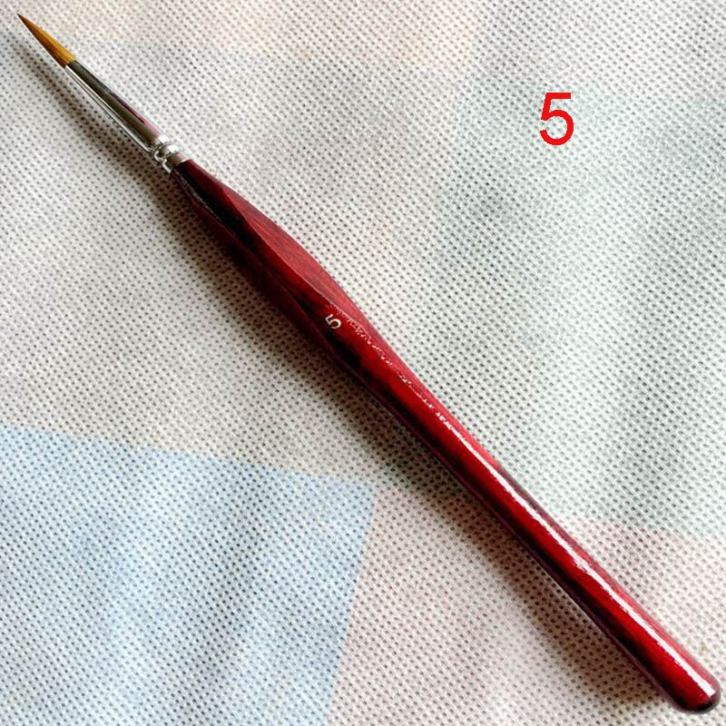 Nylon Hair Paint Brush Hook Line Pen Detail Art Nail Brushes for Acrylic Watercolor Oil DC120