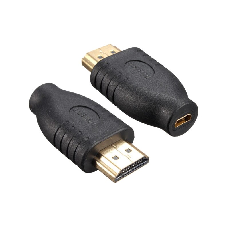 Universal Standard HDMI Male Type A to Mini HDMI Type D Female Socket Adapter Converter Travel Black