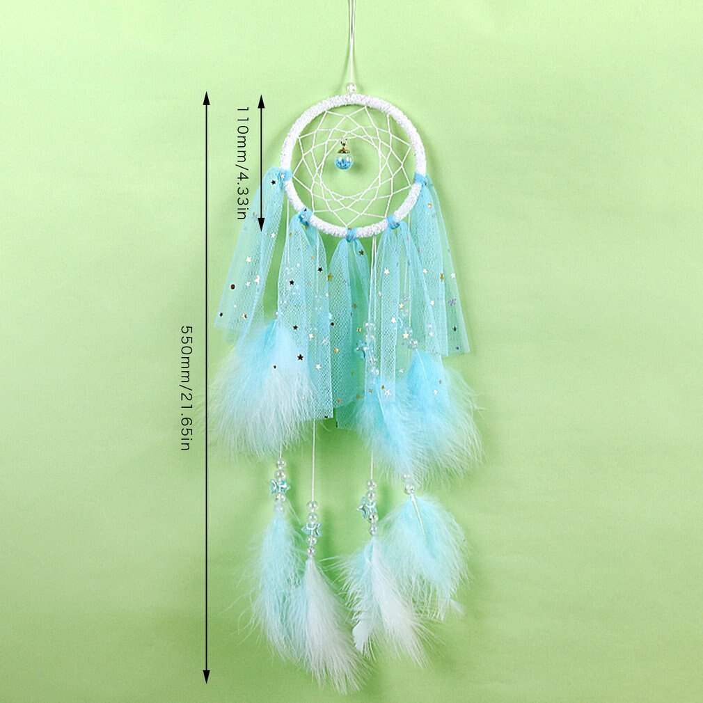 Dream Catchers For Bedroom Wall Hanging Decorations Led Dreamcatcher Home Ornaments With Led Lights Fantasy For Kids: Default Title