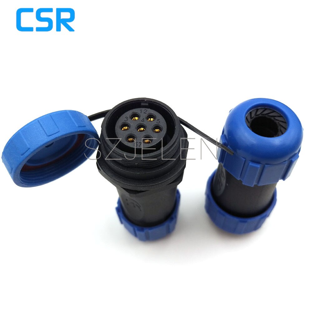 SP2110/P7-S7, 7 pin Waterproof connector , Wire connectors, automotive connectors, Industrial Equipment Power Connectors 7 pin