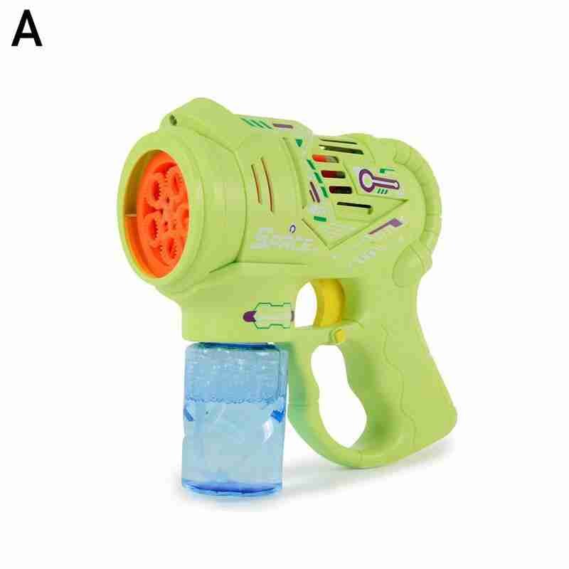 Automatische Muziek Bubble Machine Cartoon Bubble Blower Met 100Ml Bellen Water Zomer Kids Fun Geschikt Voor Indoor Outdoor Speelgoed N: green