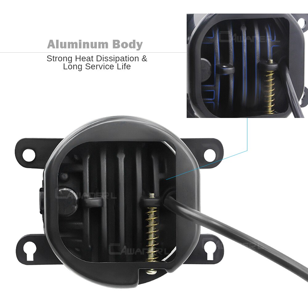 2 Pieces Car LED Fog Light 30W 6000LM Front Bumper Fog Lamp DRL For Suzuki Swift Jimny Grand Vitara Splash Ignis SX4 Alto XL7
