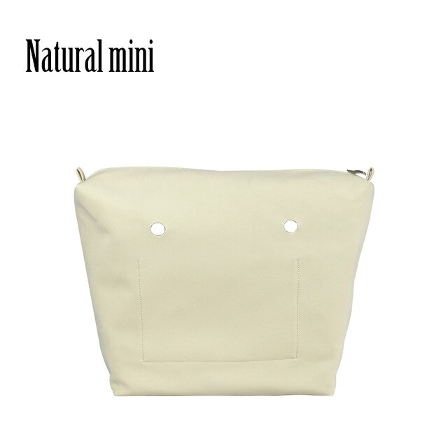 Huntfun-Mini forro clásico de cuero recubierto de nobuk para bolsa, bolsillo con cremallera, resistente al agua: natural mini