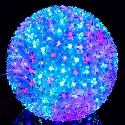 Dia 12cm 20cm 30cm led kersenbloesem bloem bal lichtslinger lamp kerst jaar bruiloft feest guirlande lichten: Veranderlijk / Dia 12cm 50 leds