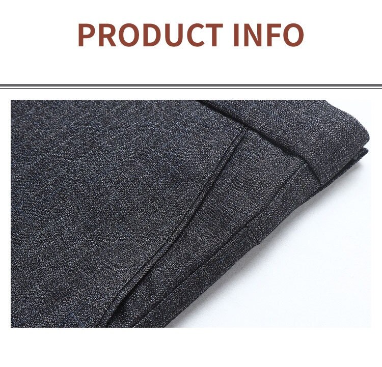 Rutete kjole bukser herre stretch grå klassisk løse rett formelle kontorbukser business størrelse 38 40 dressbukse