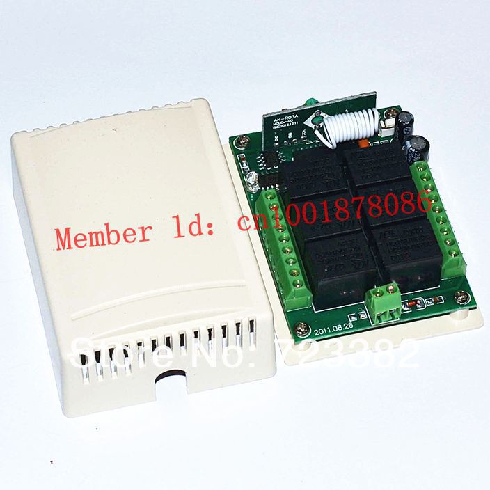 Télécommande sans fil, système de commande à distance, récepteur et émetteur, DC 12V 6CH,