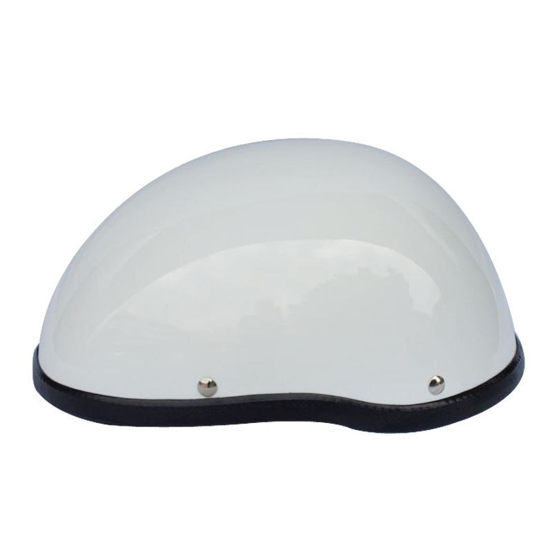 Matte Black Motorcycle Half Helm Schedel Cap Low Profile Voor Chopper: 3 / M