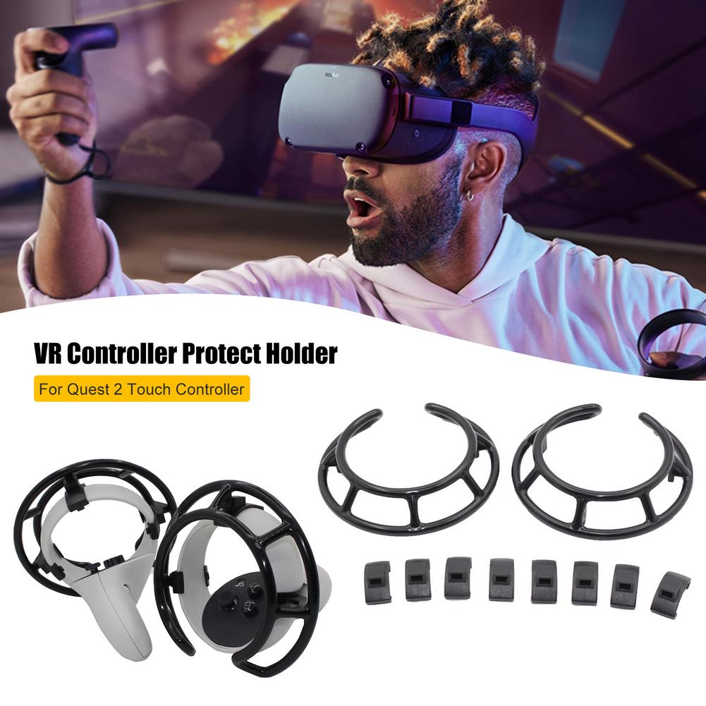 VR Accessories For Oculus Quest 2 VR Headset Controller Anti-fall Protection Cover Handle Bumper Fixer For Oculus Quest2