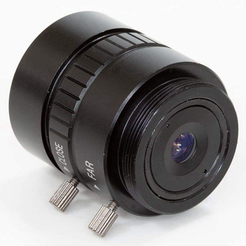CS-Mount Lens For Raspberry Pi HQ Camera, 12Mm Focal Length With Manual Focus And Adjustable Aperture