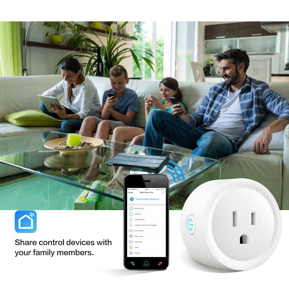 US Plug Smart WiFi Stopcontact Afstandsbediening Home WiFi Smart Socket Draadloze Tijdschakelaar Outlet