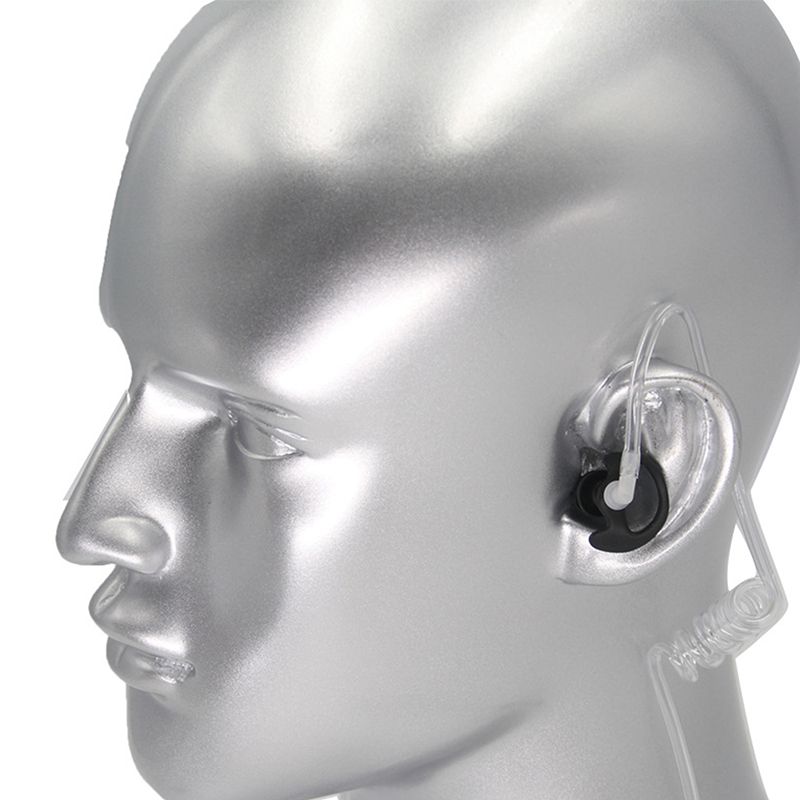 1 paio di auricolari sostitutivi in silicone morbido per auricolari per walkie talkie, radio bidirezionale portatile, auricolari