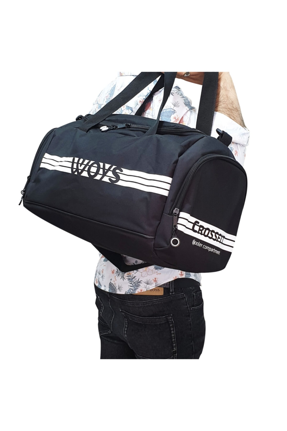 Unisex Black Division Athlete Bag