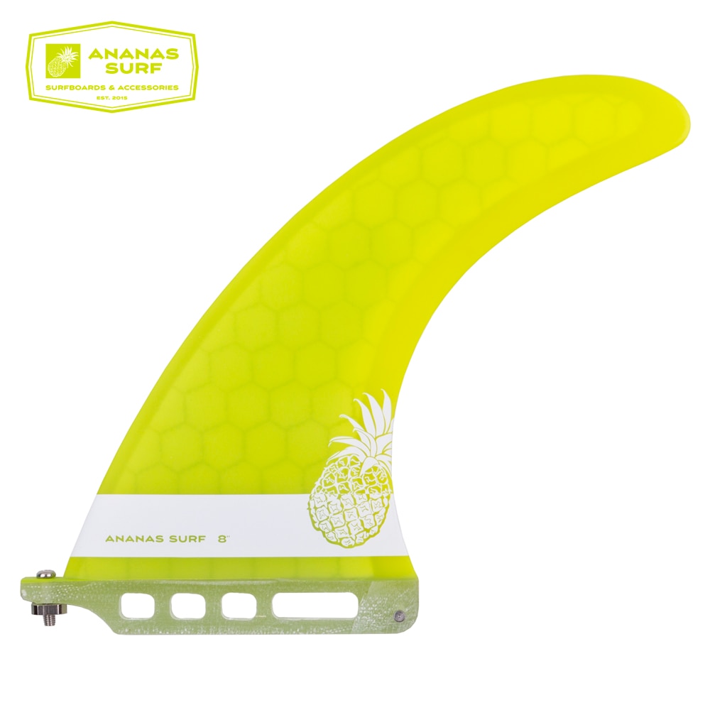 Ananas Surf planche de Surf aileron centre simple boîte aileron 8 "longboard 8 pouces longueur us base sup accessoires performance style noserider