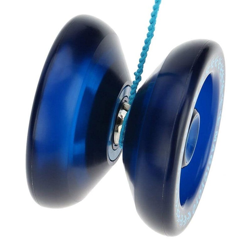 MAGICYOYO-Yoyo de aleación de aluminio N11, YoYo K1 de plástico azul oscuro, Yoyo principiante con guante, bolsa