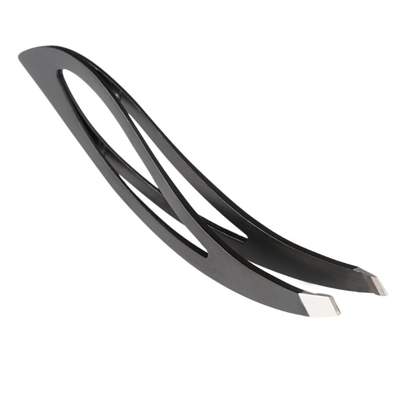 Pro Stainless Steel Ingrown Hair Eyebrow Eyelash Slanted Hair Removal Tweezers