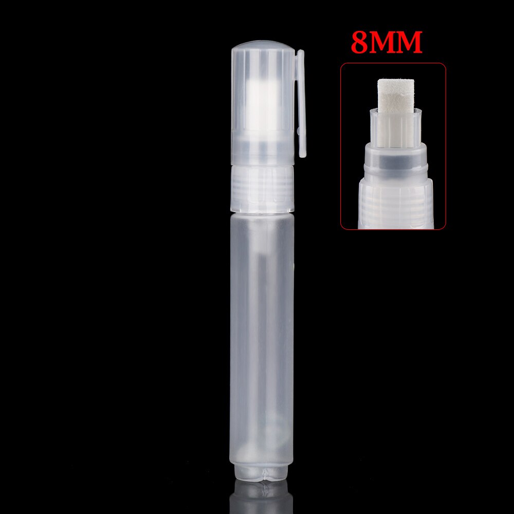 Tubo de plástico vacío para bolígrafo, barras de plástico para grafiti, marcadores de tiza líquida, accesorios de pluma de pintura, 3mm, 5mm, 6,5mm, 8mm, 10mm, 1 ud.: 8mm
