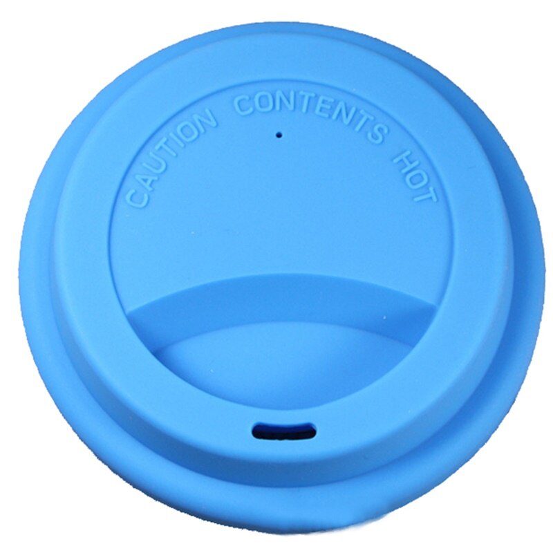 Universal Reusable Silicone Stretch Lids 9.5Cm Food Fresh Cover Silicone Insulation Anti-Dust Cup Cover Tea Coffee Sealing Lids: blue