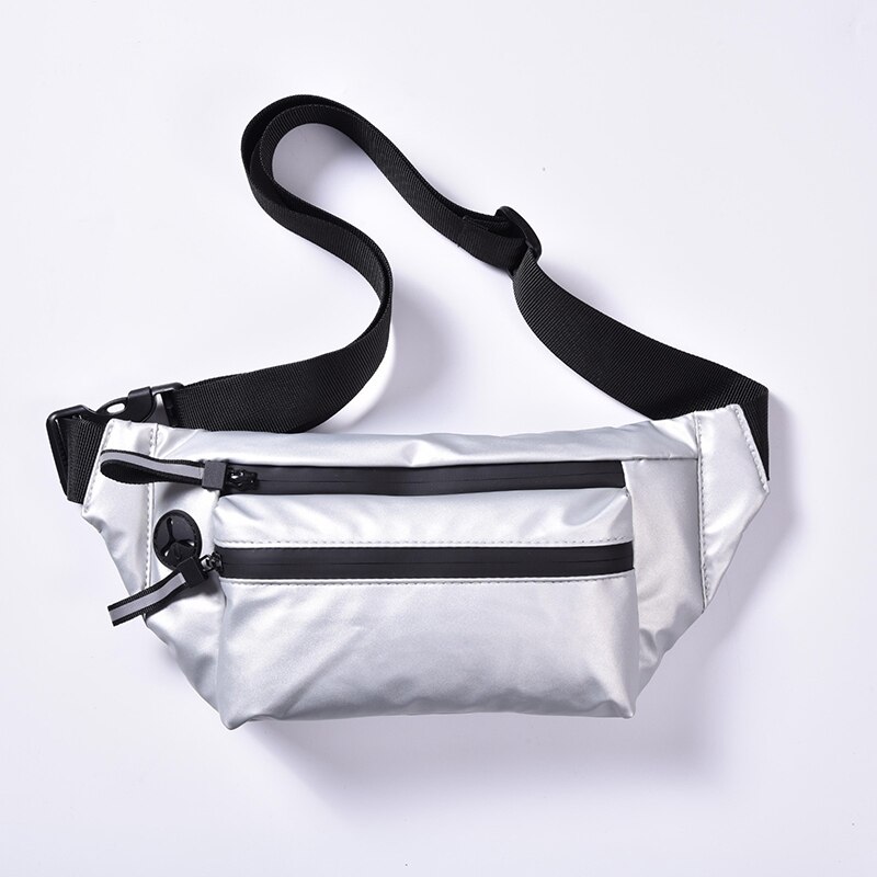Taille Verpakking Zak Fanny Pack Voor Mannen &amp; Vrouwen Hip Bum Bag Met Verstelbare Riem En Oortelefoon Jack Voor Buitenshuis workout Reizen Pr: WHITE