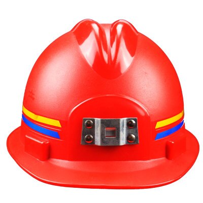 Casco de minero material ABS rojo y negro opcional: Rojo