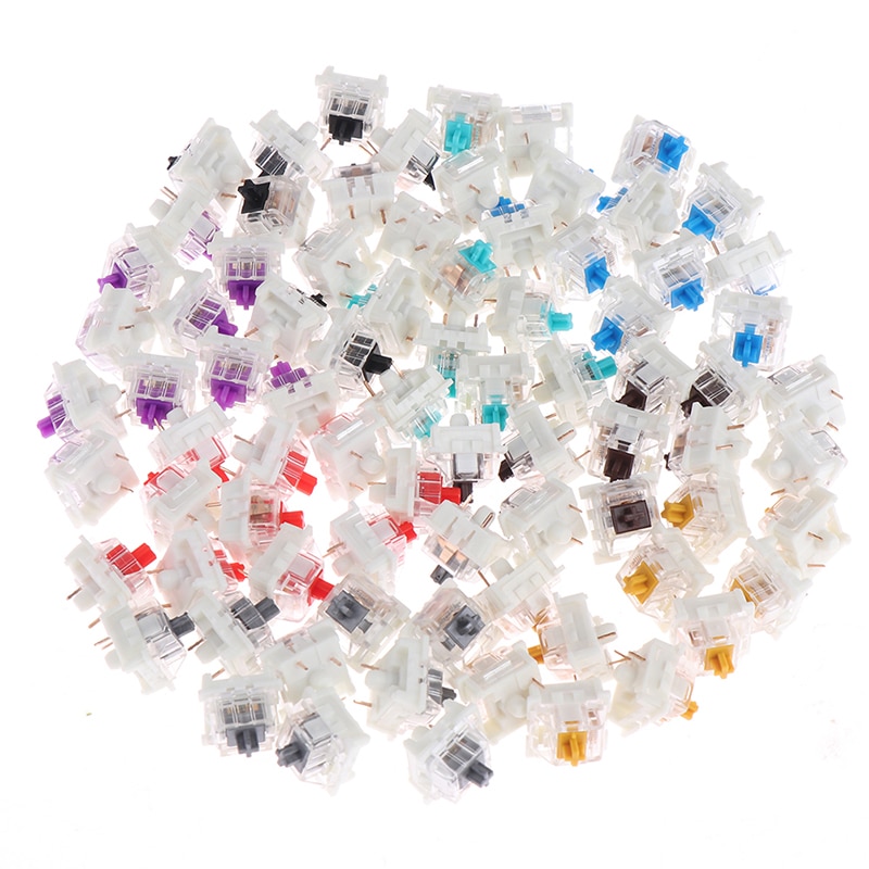 10Pcs/lot Outemu Mx Switches 3 Pin Mechanical Keyboard Black Blue Brown Switches