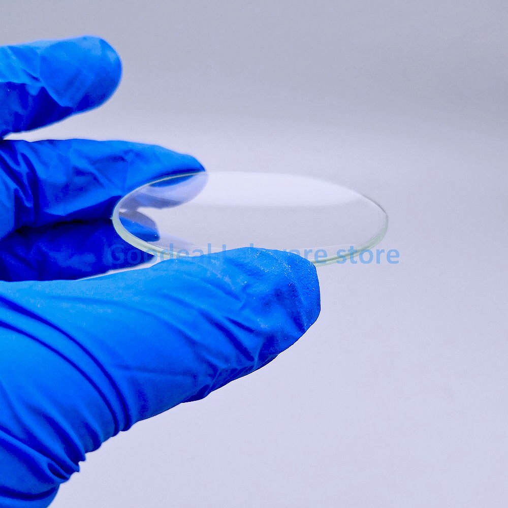 Plato redondo de vidrio para laboratorio, cubierta de vaso para experimentos de educación escolar, diámetro de 45mm a diámetro de 150mm, 10 unids/caja