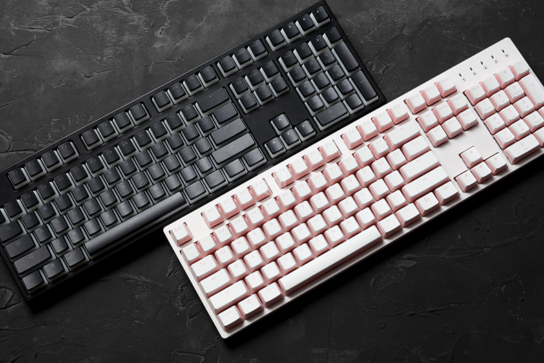 pudding pbt doubleshot keycap oem back light for mechanical keyboards milk white pink black gh60 poker 87 tkl 104 108 ansi iso