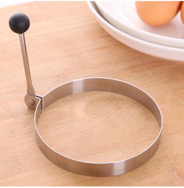 1 pieza barbacoa estrella del corazón huevo Pan torta Mini olla frita cocina utensilios de cocina inoxidable gadget titular Acero inoxidable molde para panqueques: 4