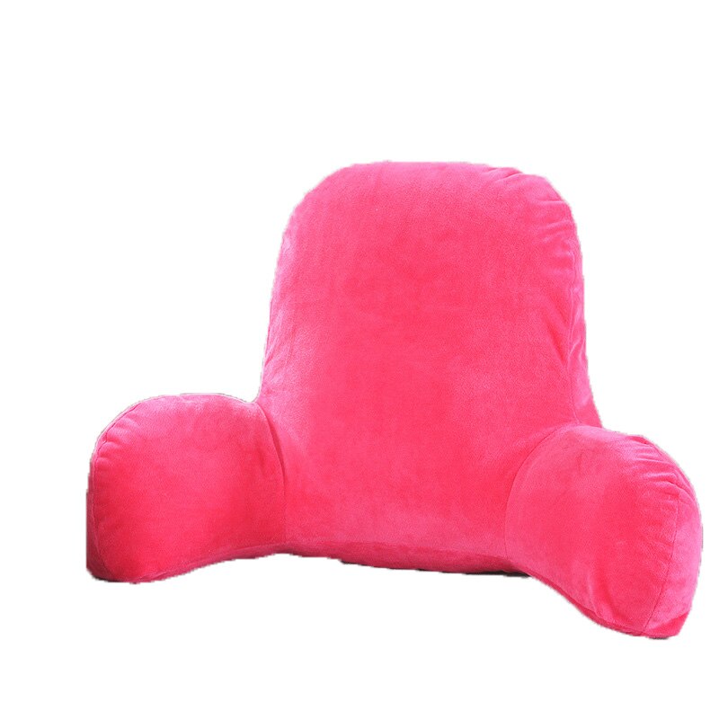 Big Backrest Reading Bed Rest Pillow Lumbar Support Chair Cushion with Arms Plush Memory Foam Fill for Office Home