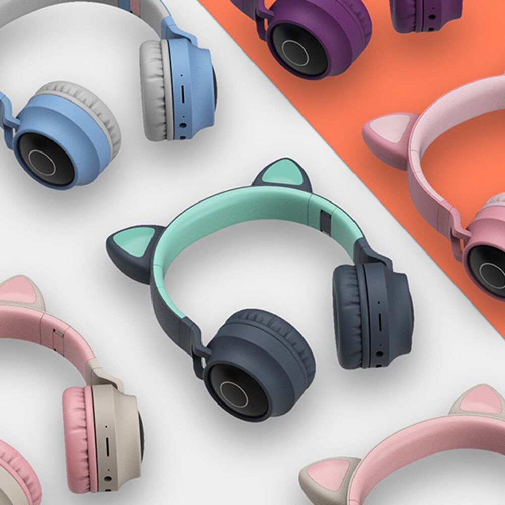 Arikasen lossless player bluetooth headphones LED FM Radio with microphone wireless stereo headset music for phones mp3 sports