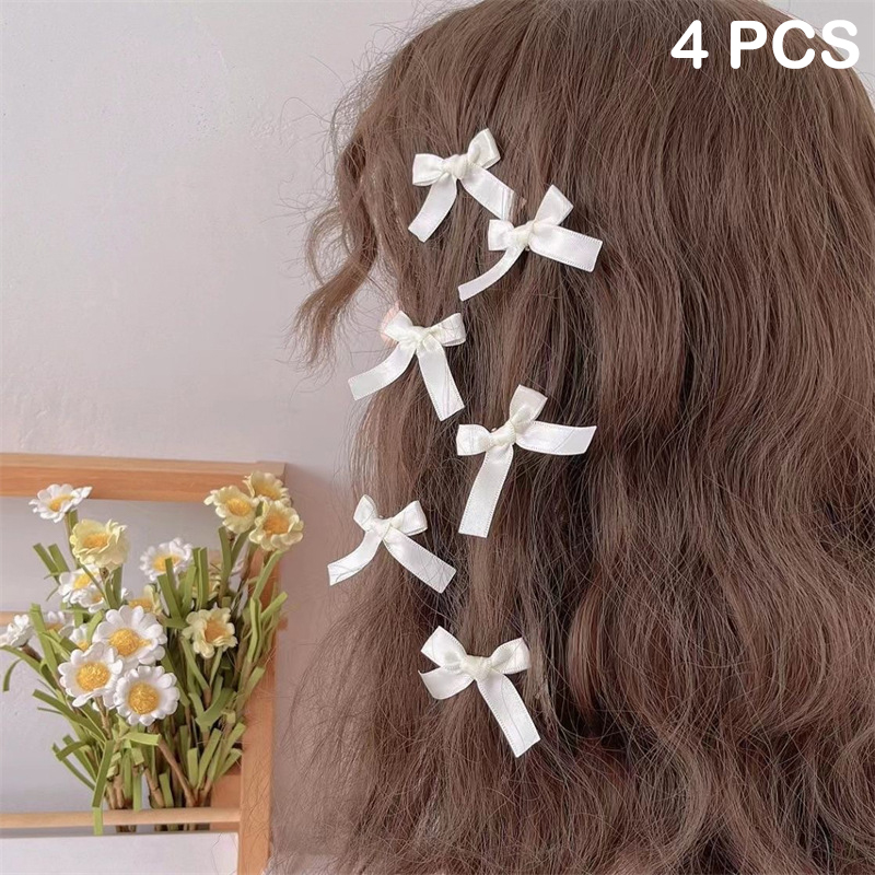 Horquilla con lazo pequeño para niña, Mini lazos para el pelo, accesorios para el cabello para niña: Azul