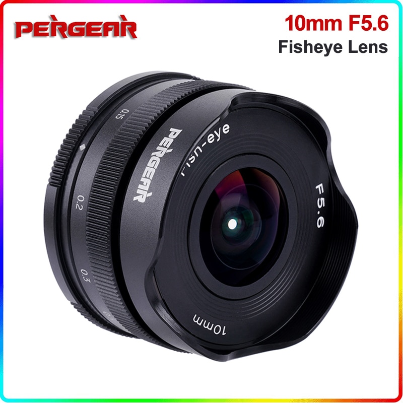 Pergear 10mm F 5,6 Pfannkuchen Fisheye Objektiv APS-C für Sony E Nikon Z M4/3 Fuji X Montieren a6300 A6500 A6600 A7S3 Z6 Z7 ZFC X-T4 XT-30