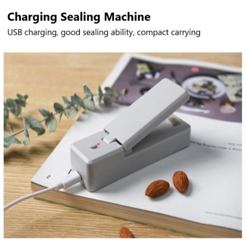 Mini Bag Sealer Portable Sealer Sealing Machine for Food Rechargeable Quick Heat Foodsaver Vacuum Sealer Seals for Snack Bag