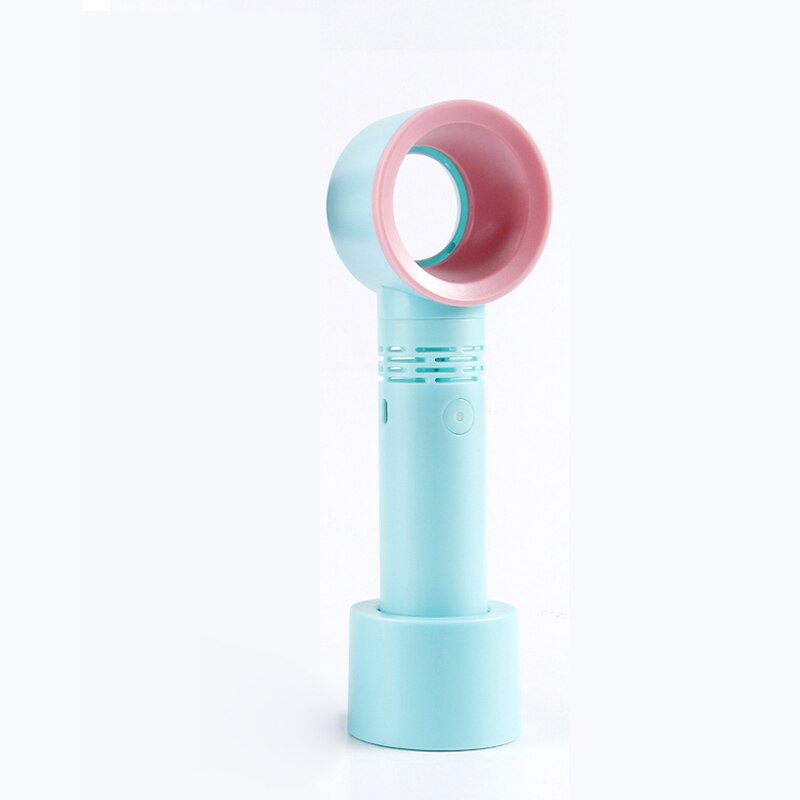 Mini usb ögonfransfläkt luftkonditionering fläkt lim ympade ögonfransar dedikerad torktumlare justerbar vindhastighet bärbara bladlösa fläktar: Blå fläkt