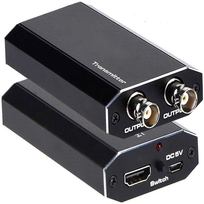 Bnc-liitin hdmi-yhteensopiva analogiseen ahd tvi sdi hd koaksiaalikameran signaalin muunnin 1080p dvr cctv-järjestelmään